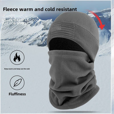 Topi bulu pria dan wanita musim dingin tahan angin topeng hangat ski outdoor mengendarai penutup leher kendaraan listrik penutup kepala topi telinga