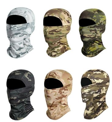 Ice Silk Dust Mask Outdoor Riding Scarf Cover Perlindungan Wajah Perlindungan Matahari Bernafas Tahan Angin Sepeda Motor Penutup Kepala Kamuflase
