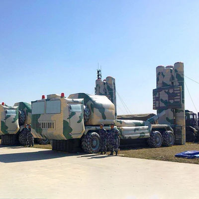Target palsu yang dapat diinflasi Simulasi Radar khusus Peluncuran Rudal Kendaraan Militer Target Latihan Angkatan Darat Model Gas
